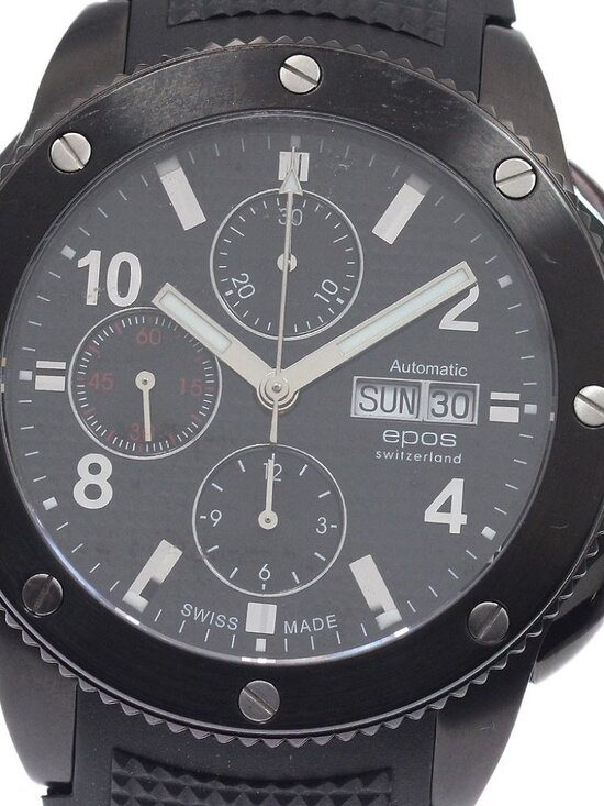 EPOS 3388SBBKR Chronograph day date black Dial Automatic Men\'s Watch_946618 main image 9
